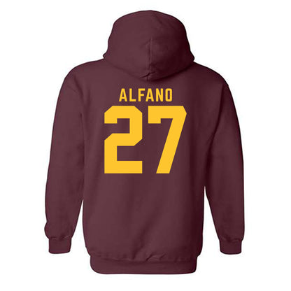 Arizona State - NCAA Men's Ice Hockey : Sam Alfano - Classic Shersey Hooded Sweatshirt-1