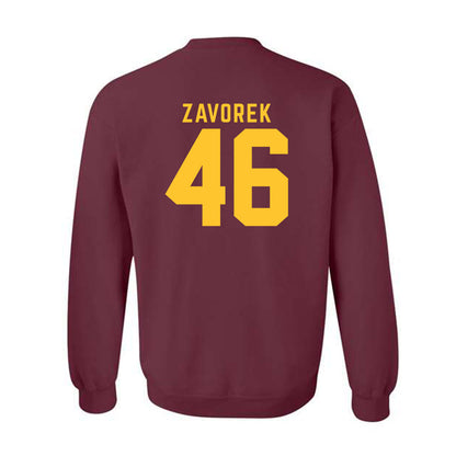 Arizona State - NCAA Baseball : Beckett Zavorek - Classic Shersey Crewneck Sweatshirt-1