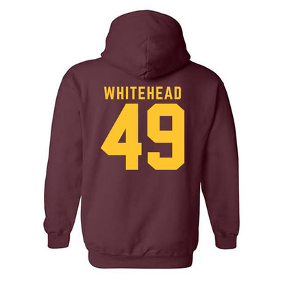 Arizona State - NCAA Men's Ice Hockey : Braxton Whitehead - Classic Shersey Hooded Sweatshirt-1