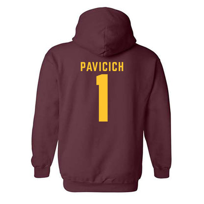 Arizona State - NCAA Men's Ice Hockey : Luke Pavicich - Classic Shersey Hooded Sweatshirt