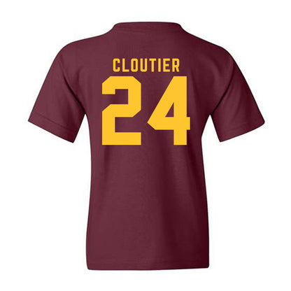 Arizona State - NCAA Men's Ice Hockey : Justin Cloutier - Classic Shersey Youth T-Shirt-1