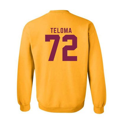 Arizona State - NCAA Football : Doughless Teloma - Classic Shersey Crewneck Sweatshirt-1