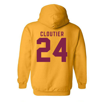 Arizona State - NCAA Men's Ice Hockey : Justin Cloutier - Classic Shersey Hooded Sweatshirt-1