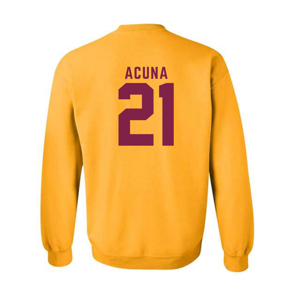 Arizona State - NCAA Softball : Yannixa Acuna - Classic Shersey Crewneck Sweatshirt-1