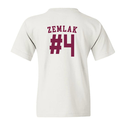 Arizona State - NCAA Men's Ice Hockey : Austin Zemlak - Sports Shersey Youth T-Shirt-1