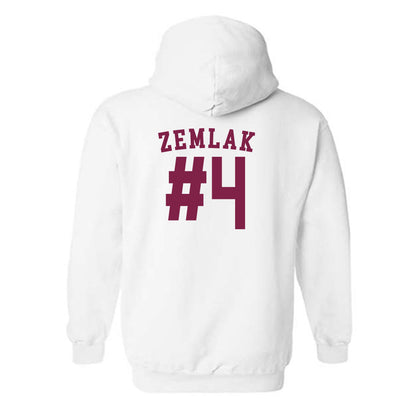 Arizona State - NCAA Men's Ice Hockey : Austin Zemlak - Sports Shersey Hooded Sweatshirt-1