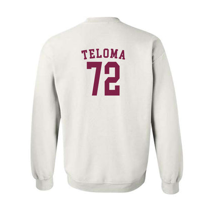 Arizona State - NCAA Football : Doughless Teloma - Sports Shersey Crewneck Sweatshirt-1