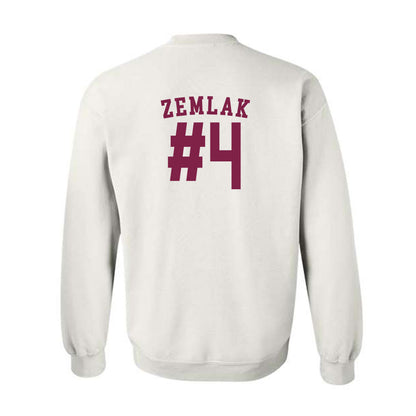 Arizona State - NCAA Men's Ice Hockey : Austin Zemlak - Sports Shersey Crewneck Sweatshirt-1