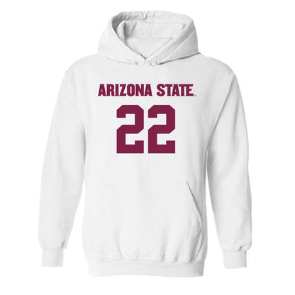 Arizona State - NCAA Women's Soccer : Oona Hartman - Replica Shersey Hooded Sweatshirt-0