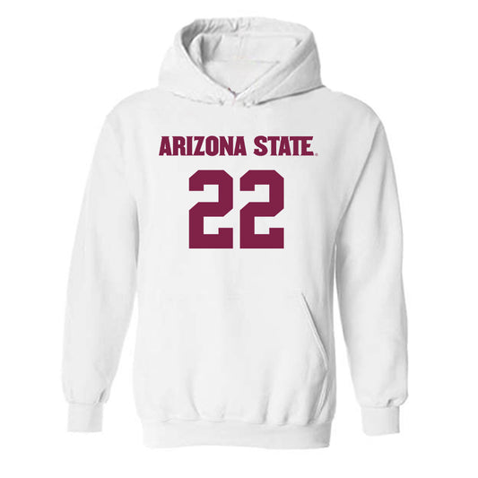 Arizona State - NCAA Women's Soccer : Oona Hartman - Replica Shersey Hooded Sweatshirt-0