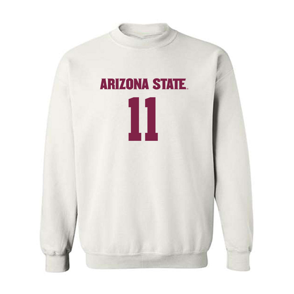 Arizona State - NCAA Women's Soccer : Addison Baltodano - Replica Shersey Crewneck Sweatshirt-0