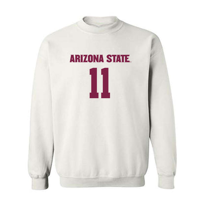 Arizona State - NCAA Women's Soccer : Addison Baltodano - Replica Shersey Crewneck Sweatshirt-0