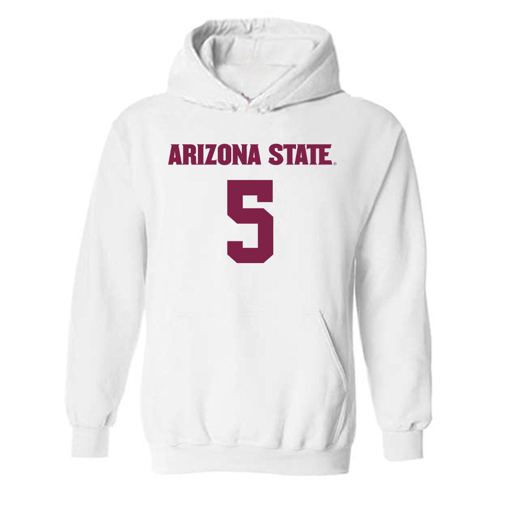 Arizona State - NCAA Women's Soccer : Lucy Fazackerley - Replica Shersey Hooded Sweatshirt-0