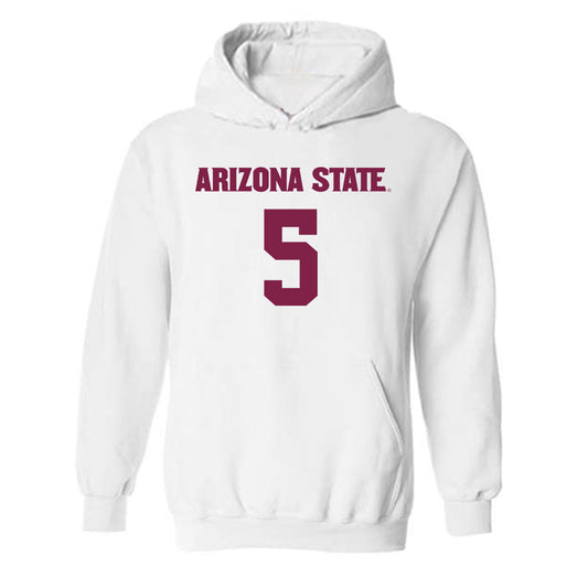 Arizona State - NCAA Women's Soccer : Lucy Fazackerley - Replica Shersey Hooded Sweatshirt-0