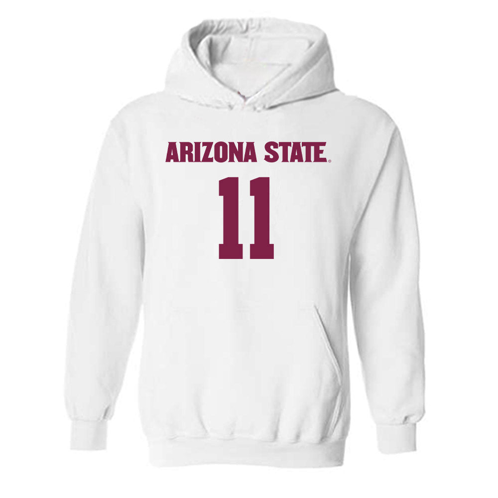 Arizona State - NCAA Women's Soccer : Addison Baltodano - Replica Shersey Hooded Sweatshirt-0
