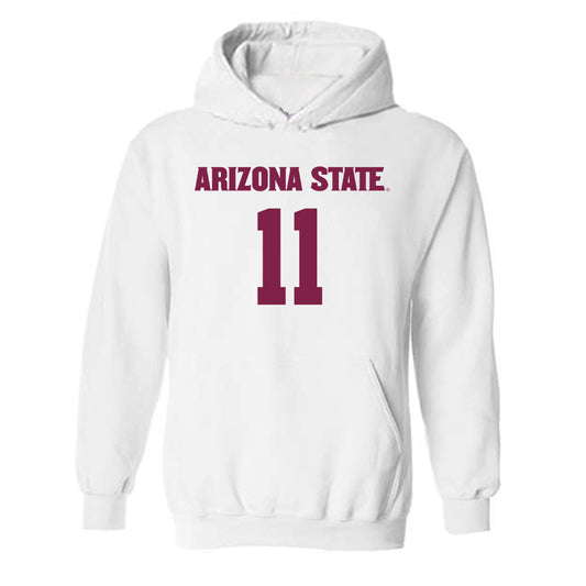 Arizona State - NCAA Women's Soccer : Addison Baltodano - Replica Shersey Hooded Sweatshirt-0