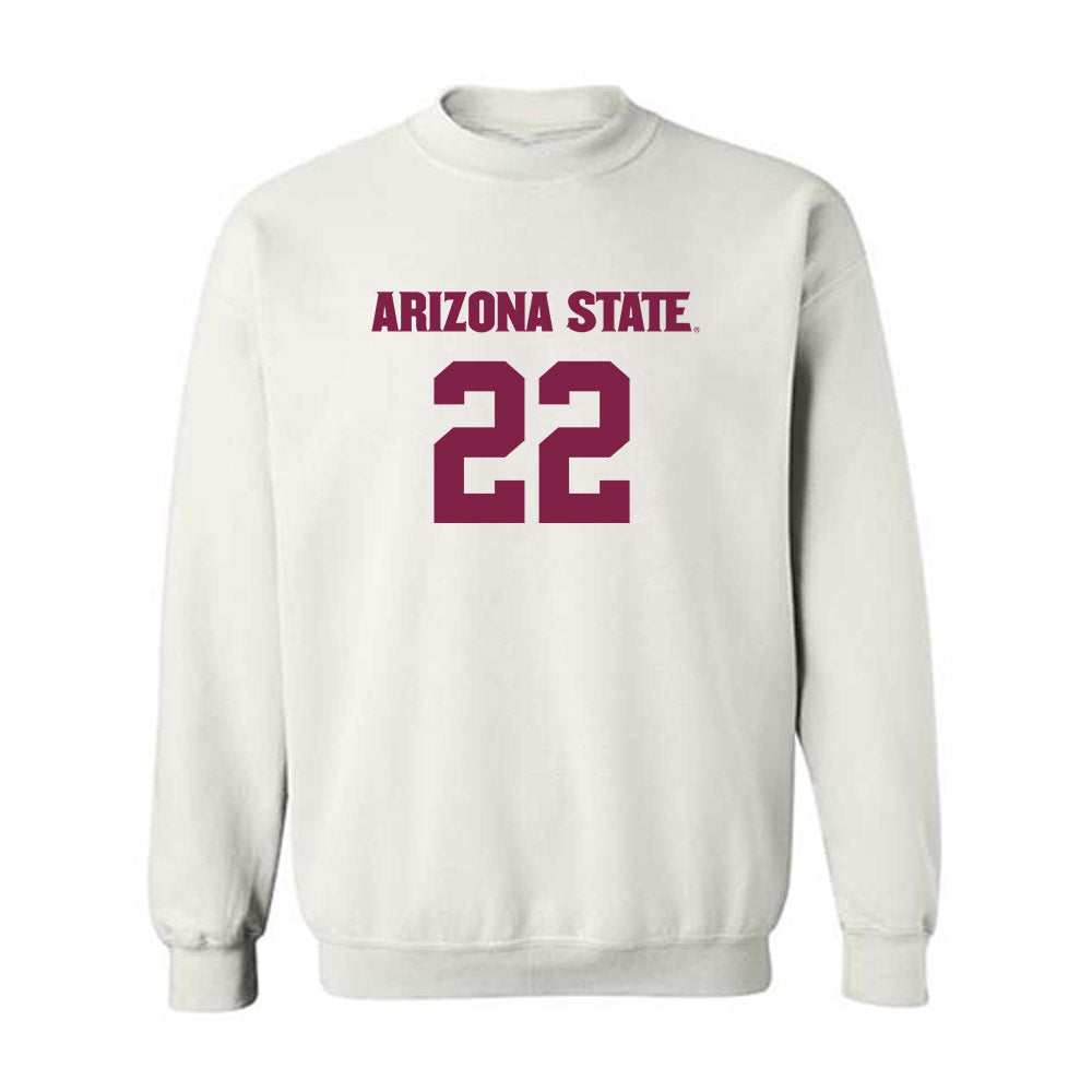 Arizona State - NCAA Women's Soccer : Oona Hartman - Replica Shersey Crewneck Sweatshirt-0
