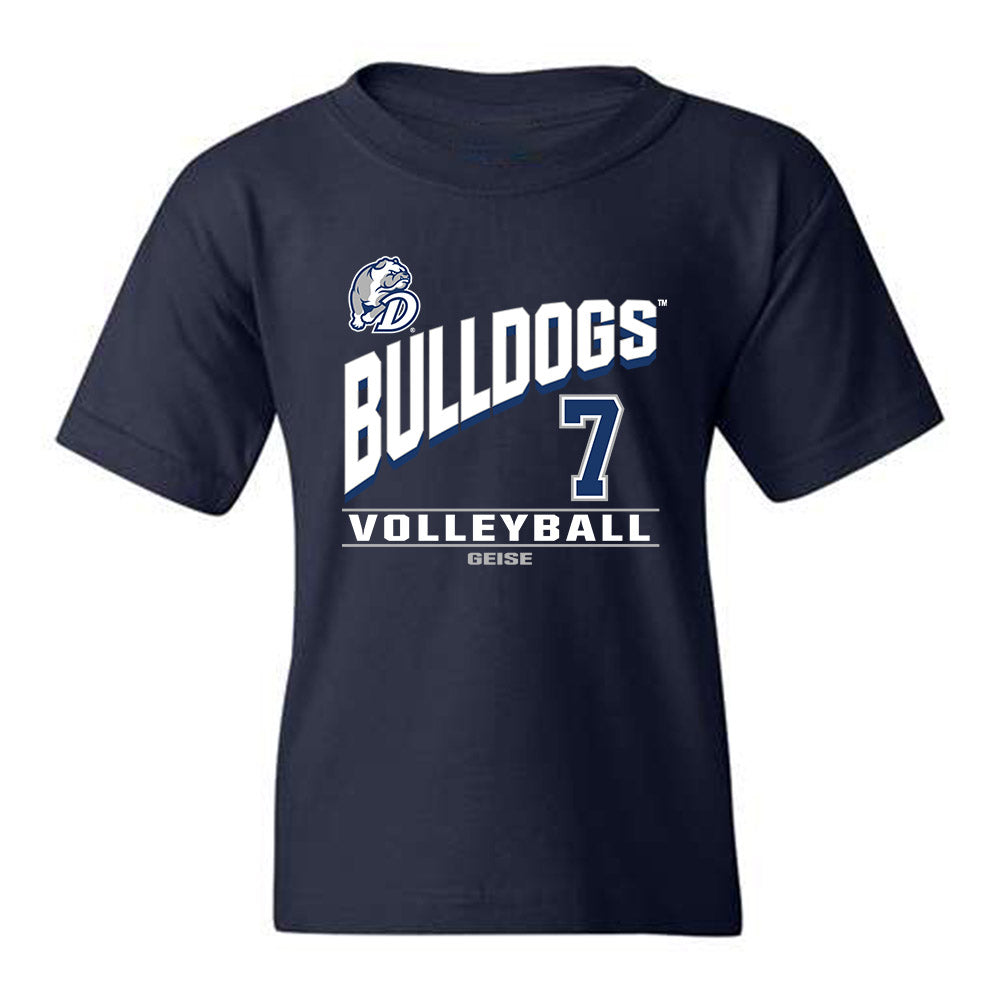 Drake - NCAA Women's Volleyball : Madison Geise - Youth T-Shirt