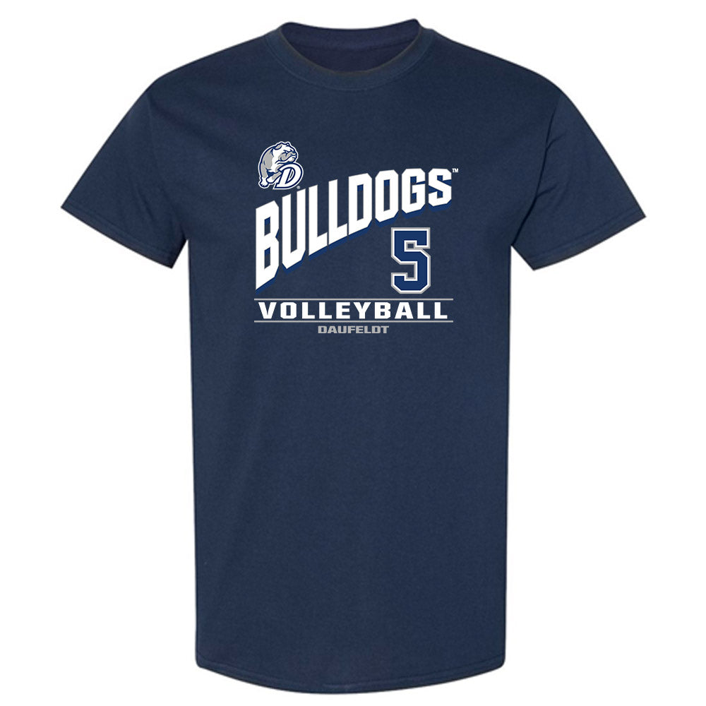 Drake - NCAA Women's Volleyball : Macy Daufeldt - T-Shirt