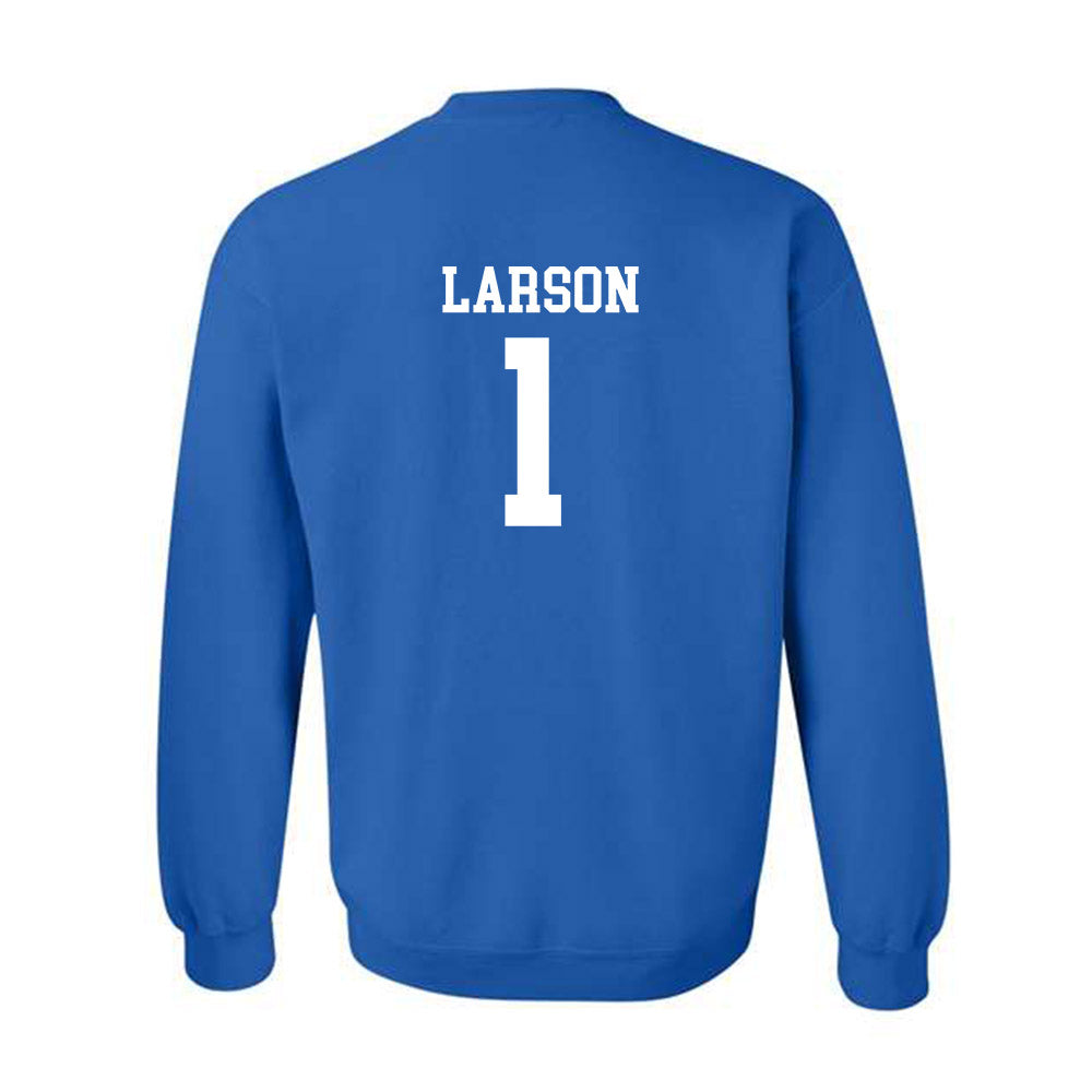 Drake - NCAA Men's Basketball : Owen Larson - Classic Shersey Crewneck Sweatshirt-1