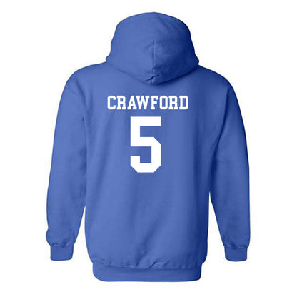 Drake - NCAA Women's Basketball : Mya Crawford - Classic Shersey Hooded Sweatshirt-1