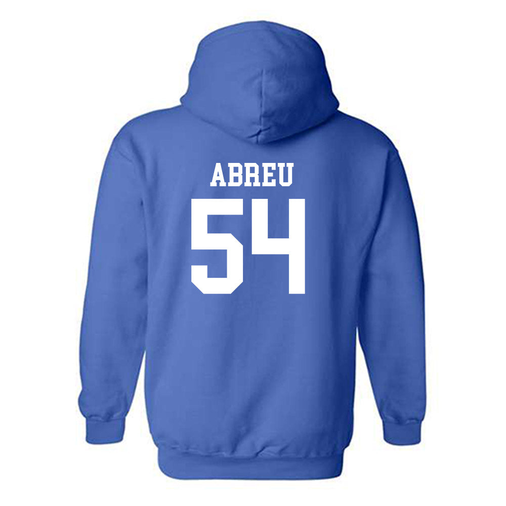 Drake - NCAA Men's Basketball : Daniel Abreu - Classic Shersey Hooded Sweatshirt-1