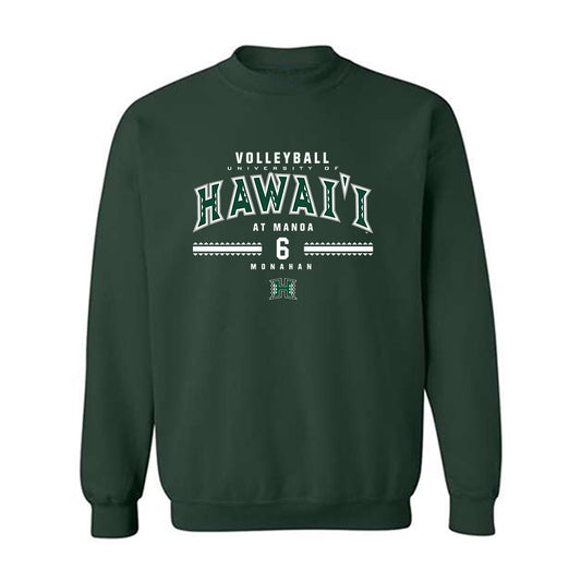 Hawaii - NCAA Women's Volleyball : Morghn Monahan - Classic Fashion Shersey Crewneck Sweatshirt-0