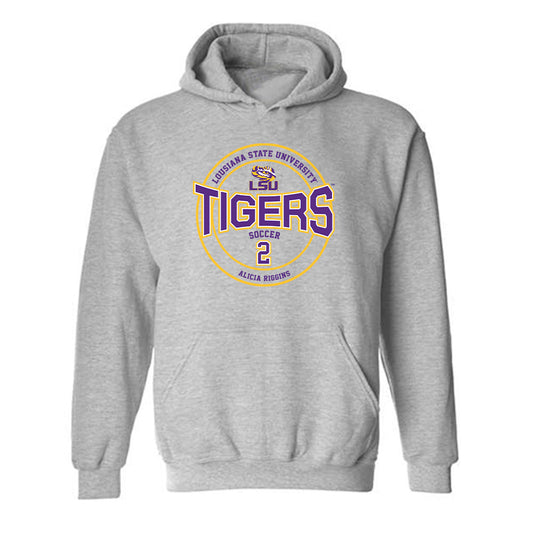 LSU - NCAA Women's Soccer : Alicia Riggins - Classic Fashion Shersey Hooded Sweatshirt