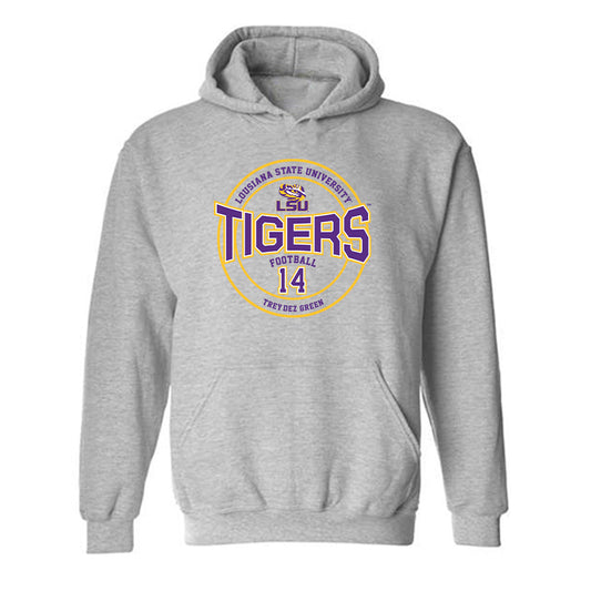 LSU - NCAA Football : Trey'Dez Green - Classic Fashion Shersey Hooded Sweatshirt