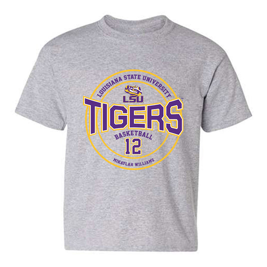 LSU - NCAA Women's Basketball : Mikaylah Williams - Classic Fashion Shersey Youth T-Shirt-0