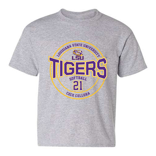 LSU - NCAA Softball : Cece Cellura - Classic Fashion Shersey Youth T-Shirt-0