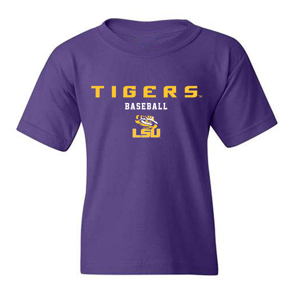 LSU - NCAA Baseball : Ethan Frey - Classic Shersey Youth T-Shirt-0