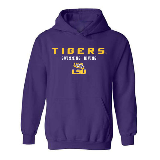 LSU - NCAA Women's Swimming & Diving : Malou Douillard - Classic Shersey Hooded Sweatshirt-0
