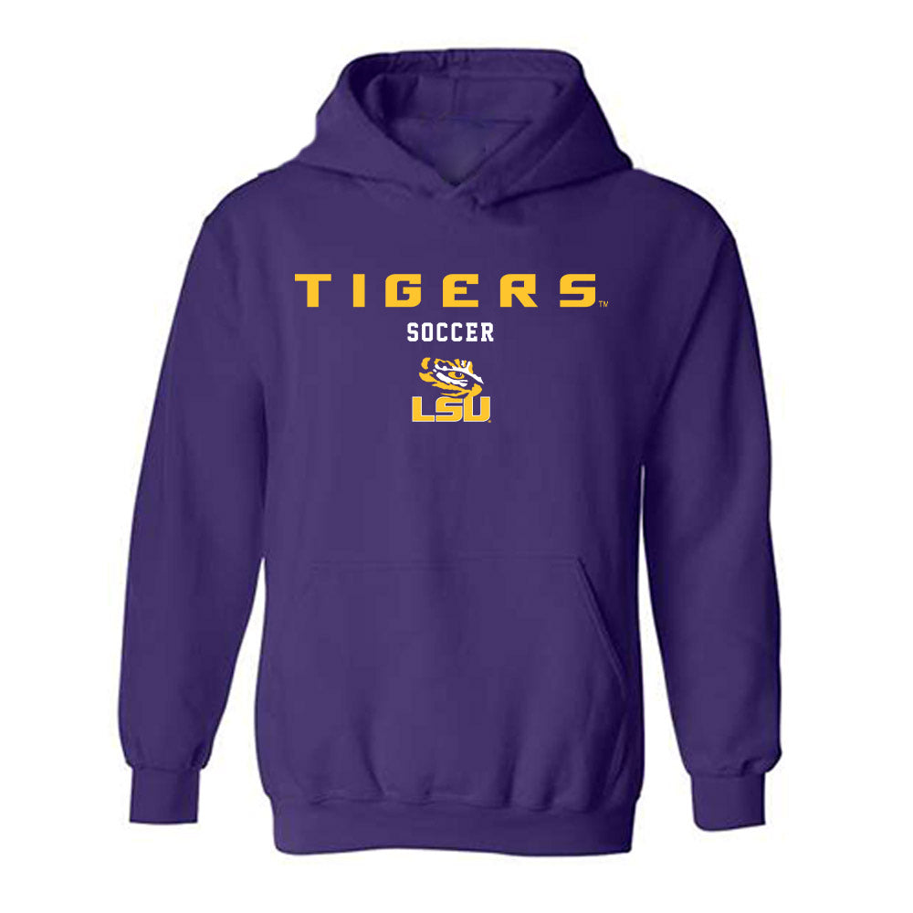 LSU - NCAA Women's Soccer : Kelsey Major - Classic Shersey Hooded Sweatshirt-0