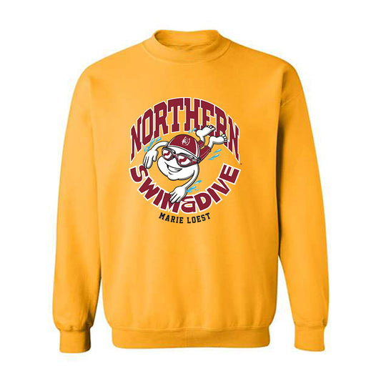 NSU - NCAA Women's Swimming & Diving : Marie Loest - Fashion Shersey Crewneck Sweatshirt-0