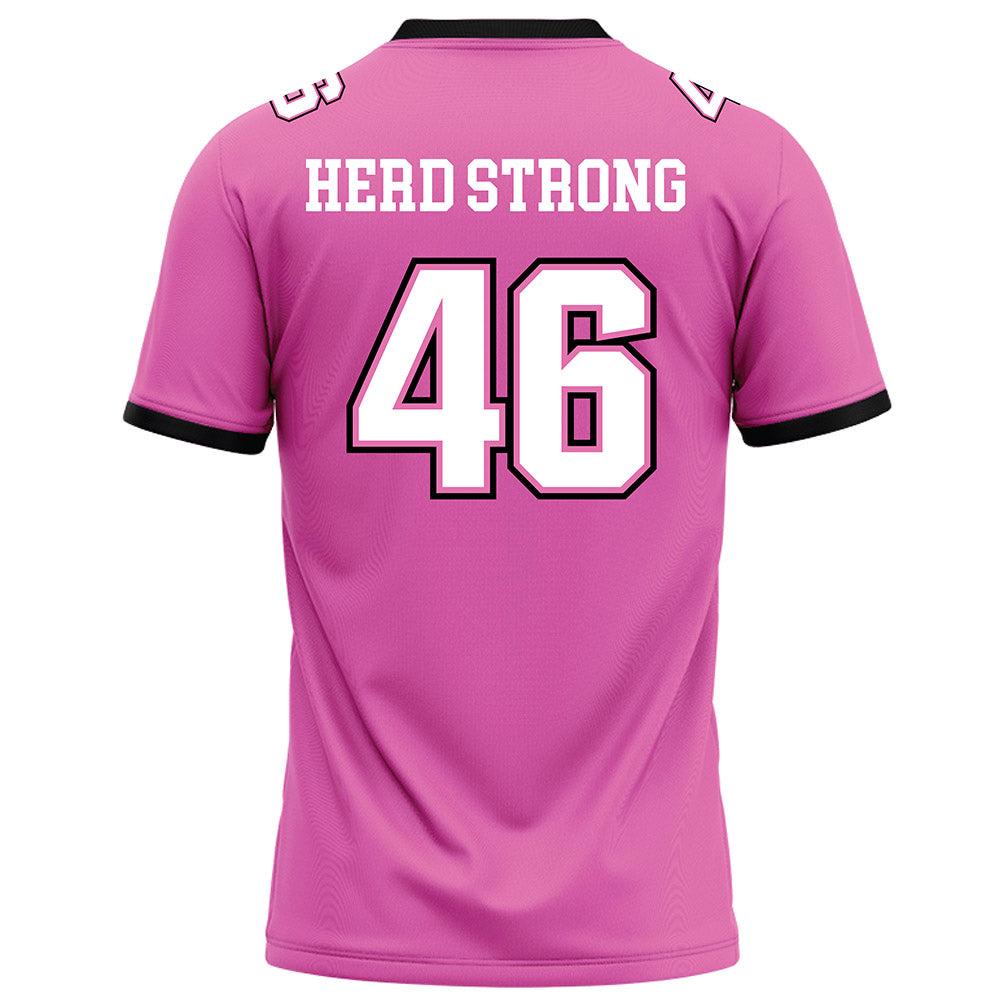 Marshall - NCAA Football : Gavin Magorien - Pink Football Jersey-1