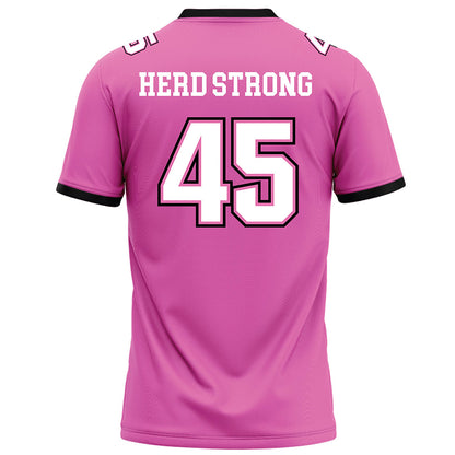 Marshall - NCAA Football : Brock Walters - Pink Football Jersey-1