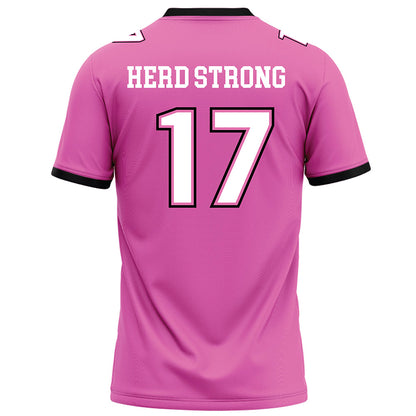 Marshall - NCAA Football : Daytione Smith - Pink Football Jersey-1