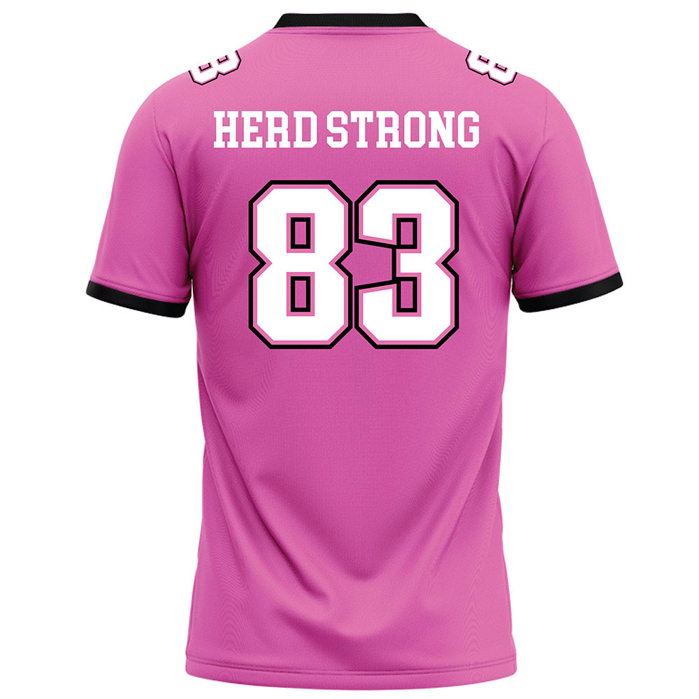 Marshall - NCAA Football : Rhett Mcgrew - Pink Football Jersey-1