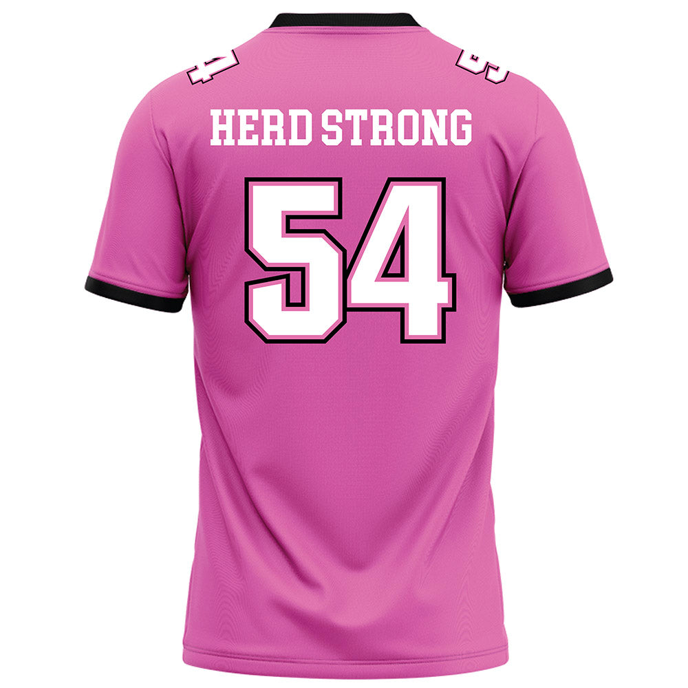 Marshall - NCAA Football : Drake Lanham - Pink Football Jersey-1