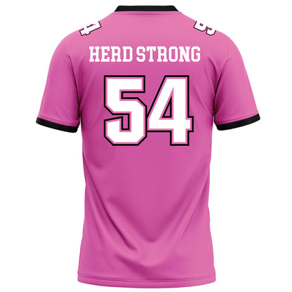 Marshall - NCAA Football : Drake Lanham - Pink Football Jersey-1