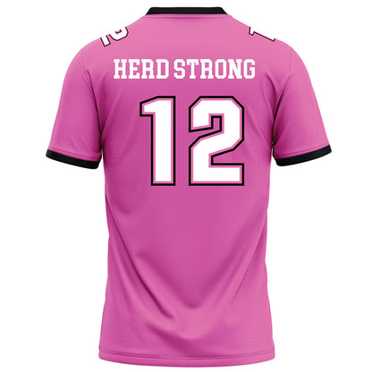 Marshall - NCAA Football : Koi Fagan - Pink Football Jersey-1