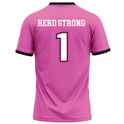 Marshall - NCAA Football : Boogie Trotter - Pink Football Jersey-1