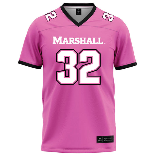 Marshall - NCAA Football : Peter Schuh - Pink Football Jersey-0