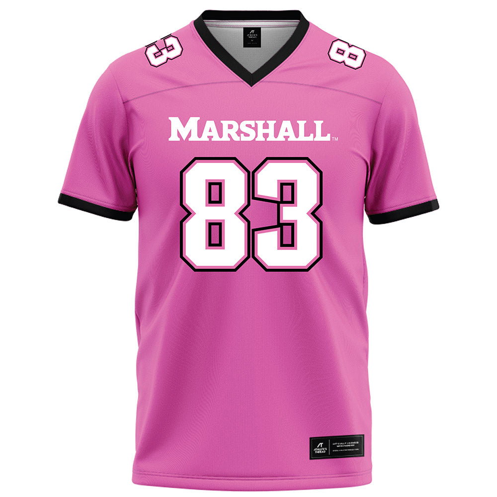 Marshall - NCAA Football : Rhett Mcgrew - Pink Football Jersey-0