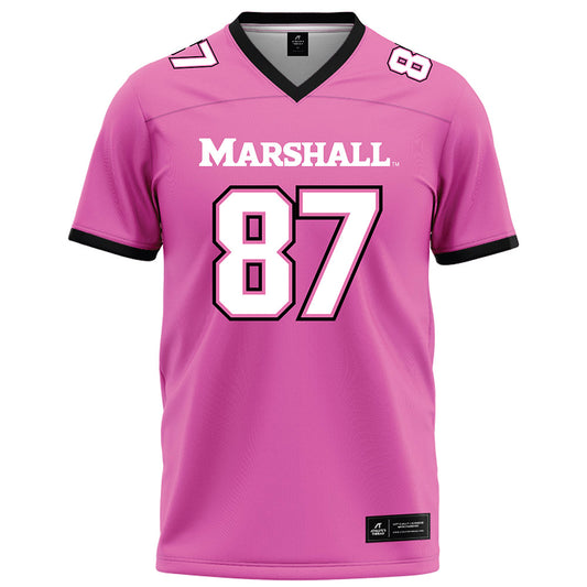 Marshall - NCAA Football : Tony Martin - Pink Football Jersey-0