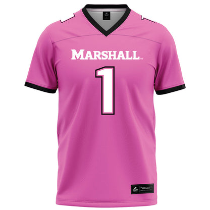 Marshall - NCAA Football : Boogie Trotter - Pink Football Jersey-0