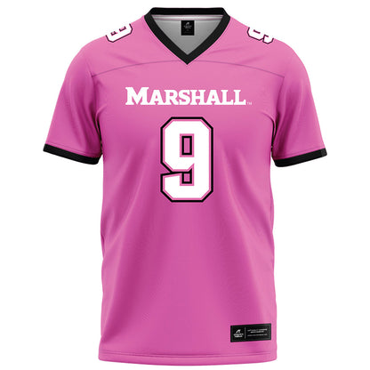Marshall - NCAA Football : Javae Gilmore - Pink Football Jersey-0