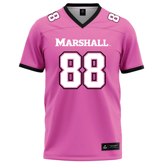 Marshall - NCAA Football : Christopher Stokes - Pink Football Jersey-0