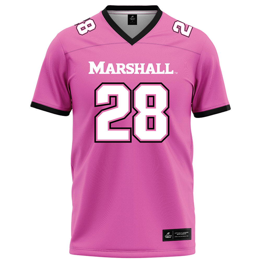 Marshall - NCAA Football : AD Willis - Pink Football Jersey-0